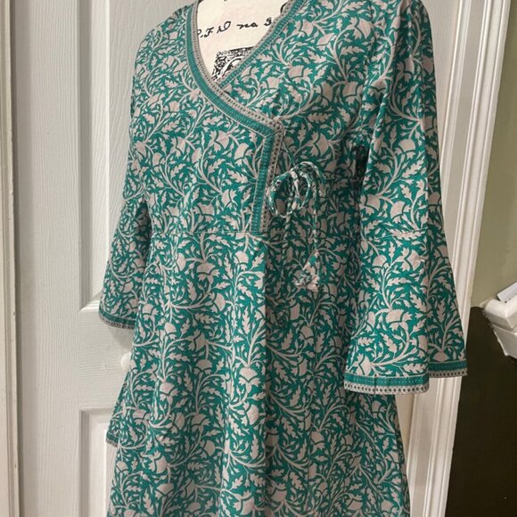 Bohemian mini dress Indian Summer21 by Gulap Chand Dress Size Medium - Picture 2 of 16